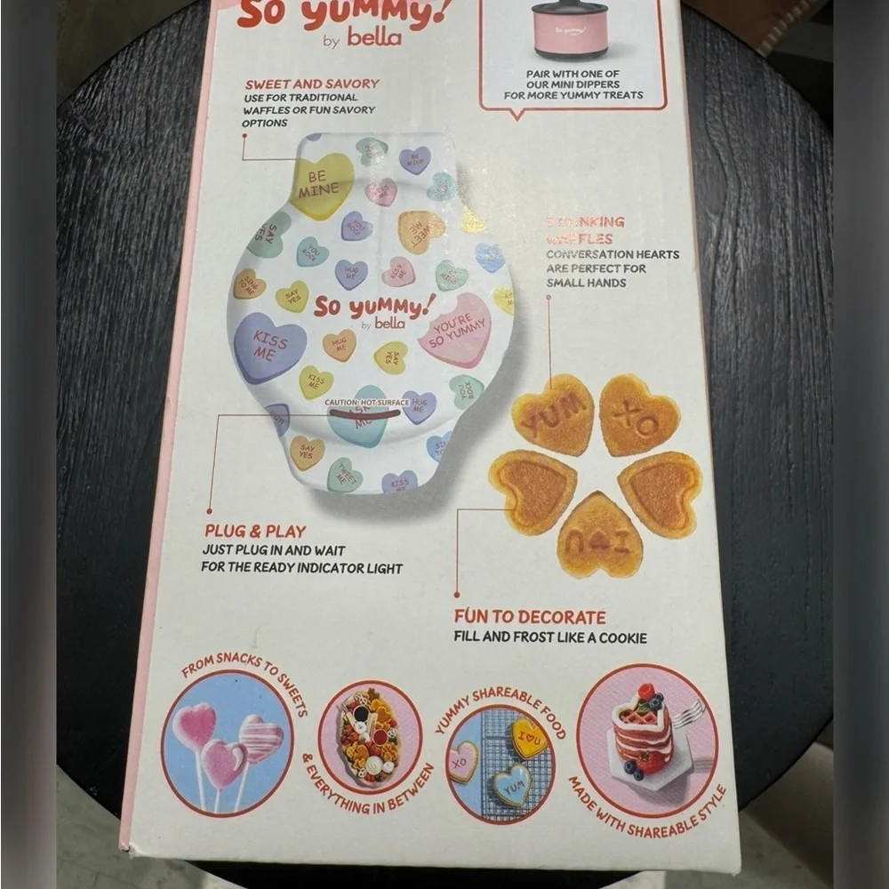 Bella Heart-Shaped Waffle Maker - Multicolor